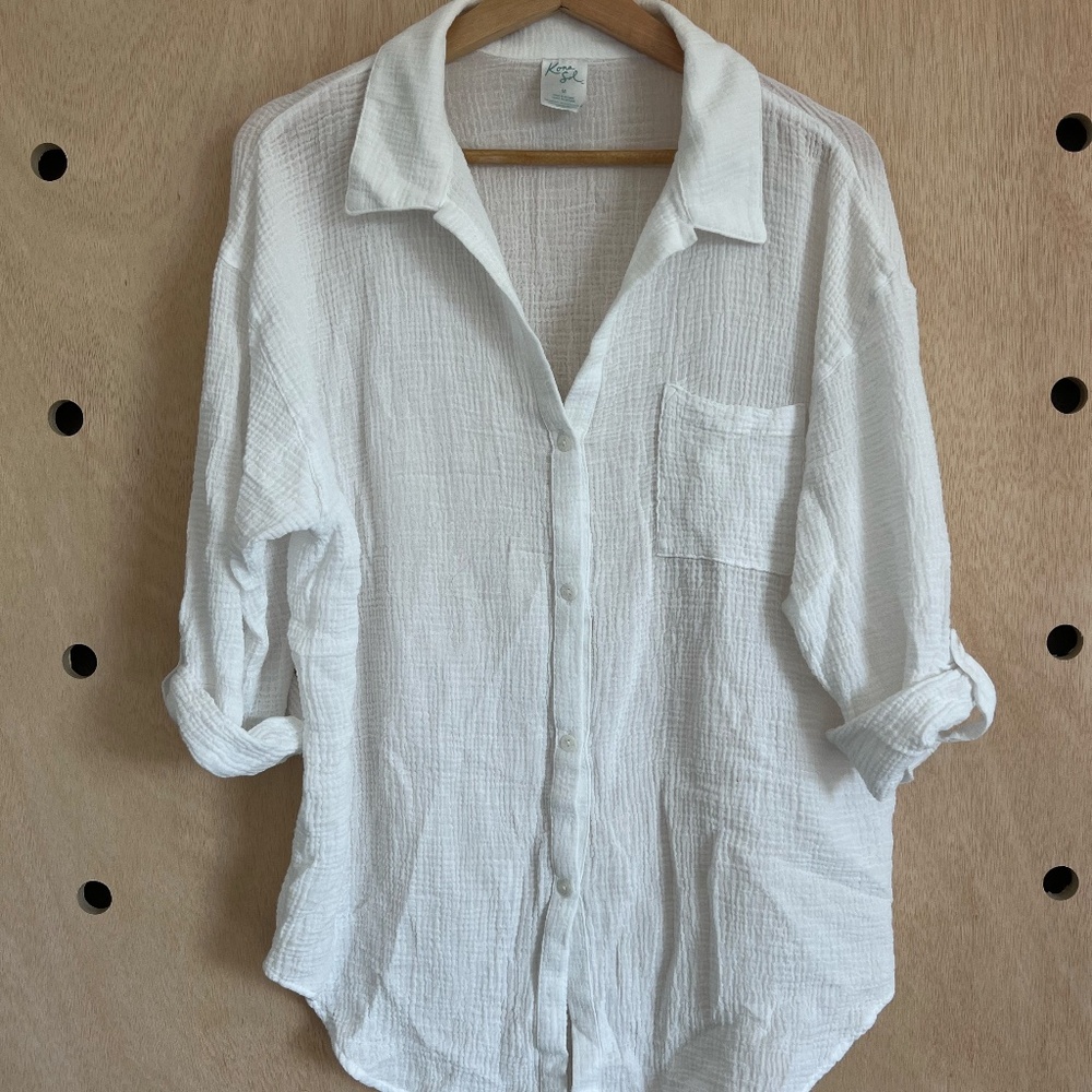 Cotton Gauze swimsuit coverup